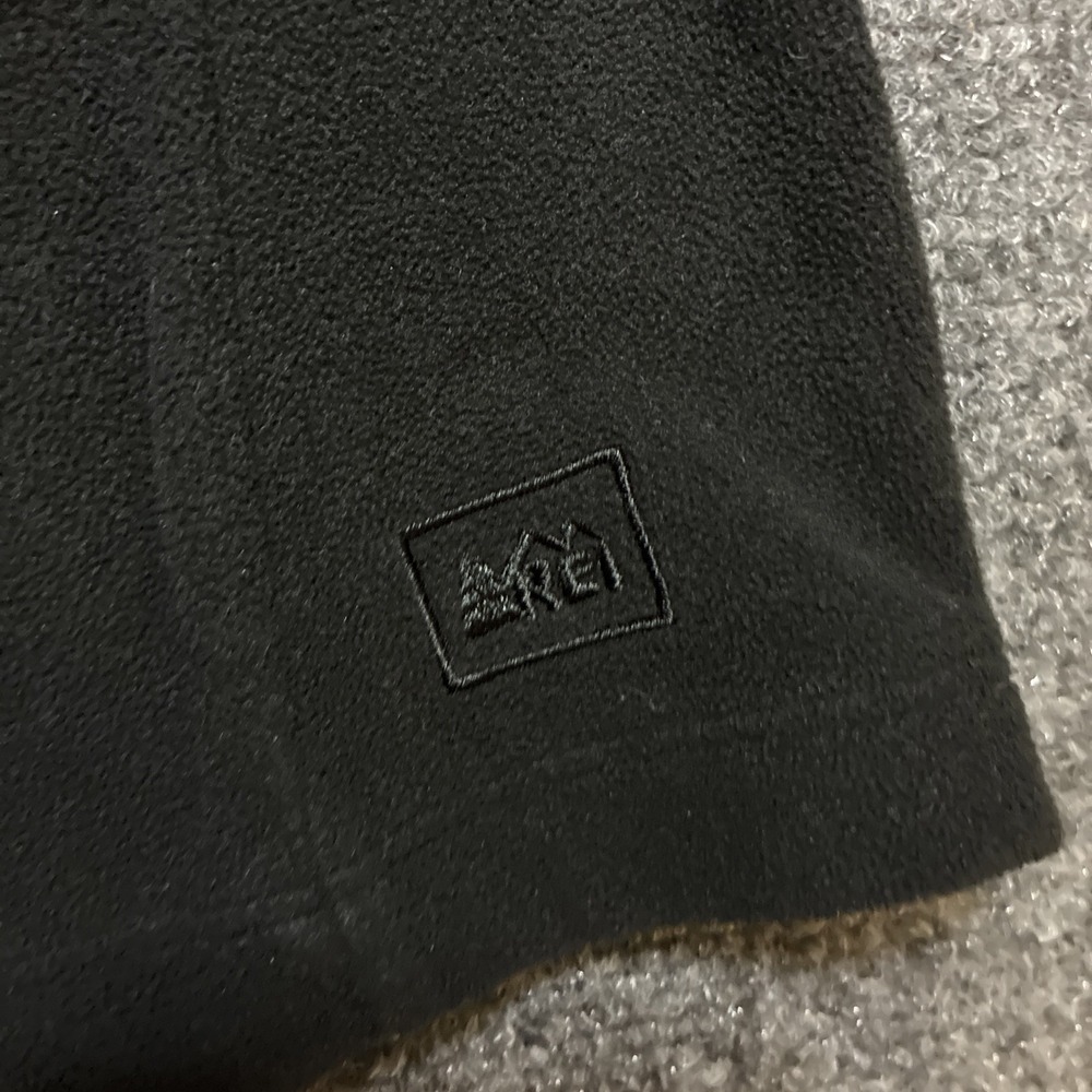 REI Co-op Black Quarter Zip Fleece Pullover Top Womens Medium - Picture 3 of 10